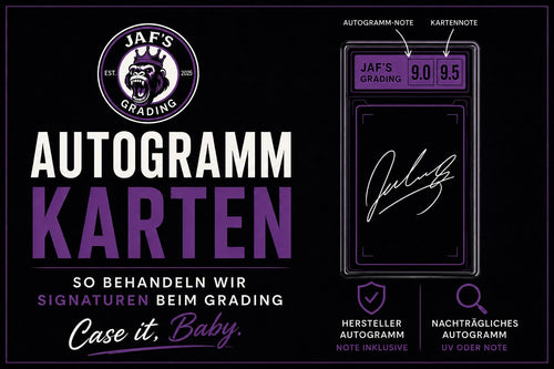 Autogrammkarten graden lassen, wie werden signierte Karten bei JAF'S behandelt?